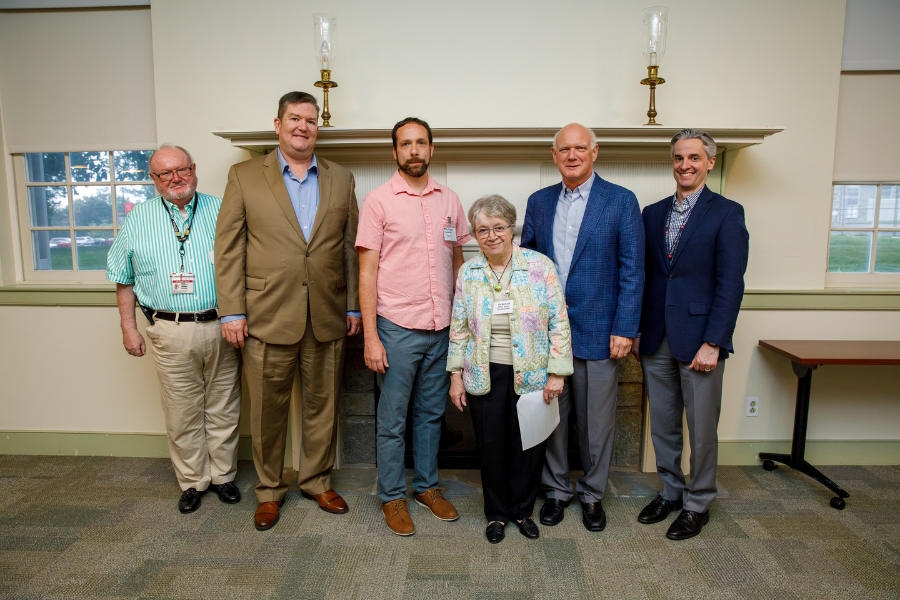 (From left) James Fitzgerald;&nbsp;James Hazlett, MSN, RN, NE-BC; Mike Fagnani, VP of Administration of the Cheltenham Jayvees Inc. - Cheltenham Sports; Elly Reinhardt;&nbsp;Martin Ogletree; and Michael McCormick.