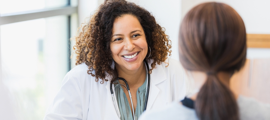 doctor with patient
