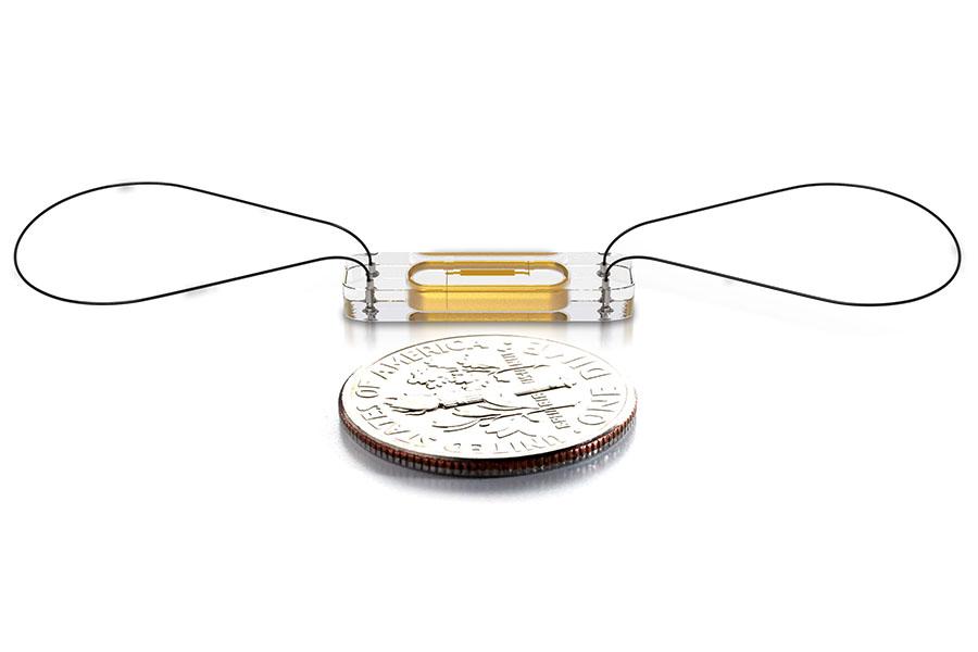 Once implanted, the CardioMEMS™ sensor measures and records the pressure in your lungs.