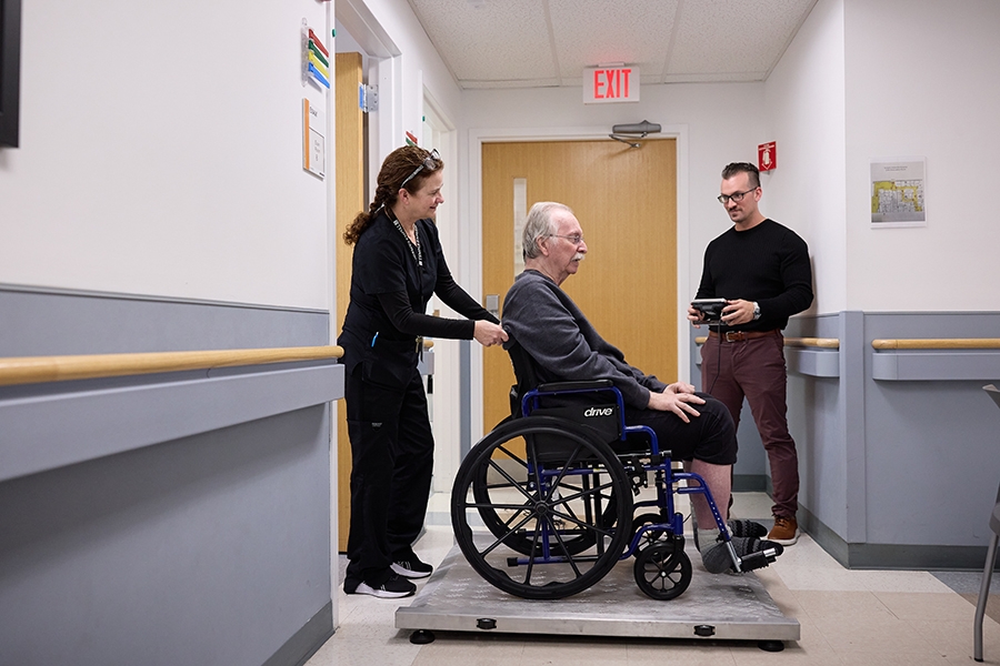 staff with patient