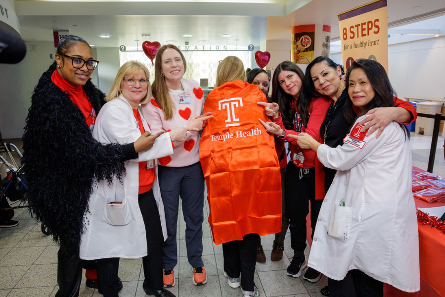 Temple Health team and community members enjoyed heart health activities during Heart Failure Awareness Education Day!