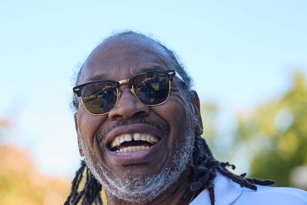 Eddie smiling