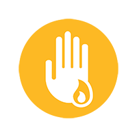 Scald burns icon