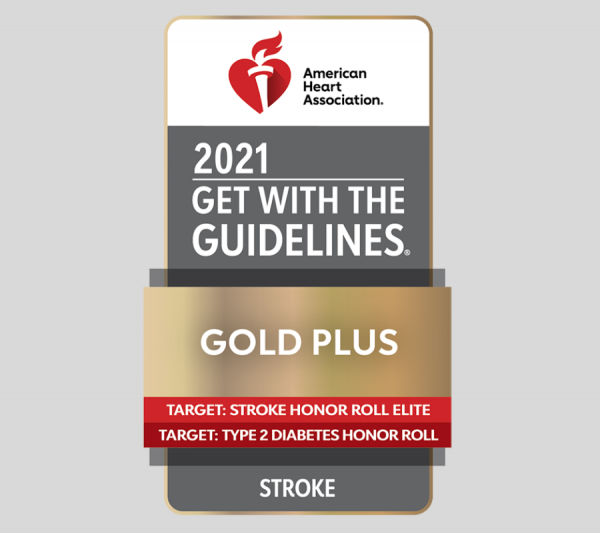 2021 American Heart Association Get with the Guidelines Gold Plus Stroke and Type 2 Diabetes Award